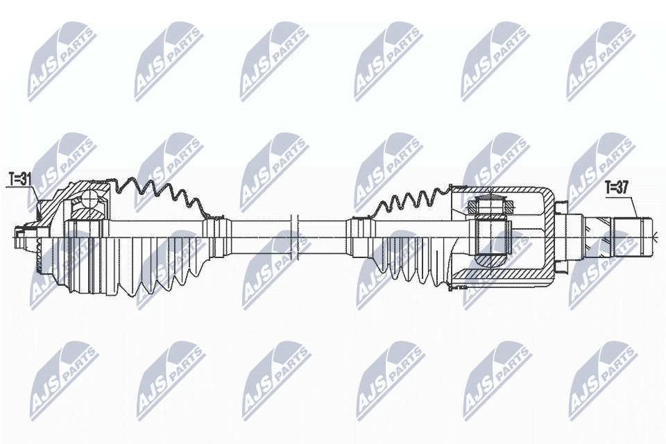 Приводной вал - NPW-BM-166 NTY