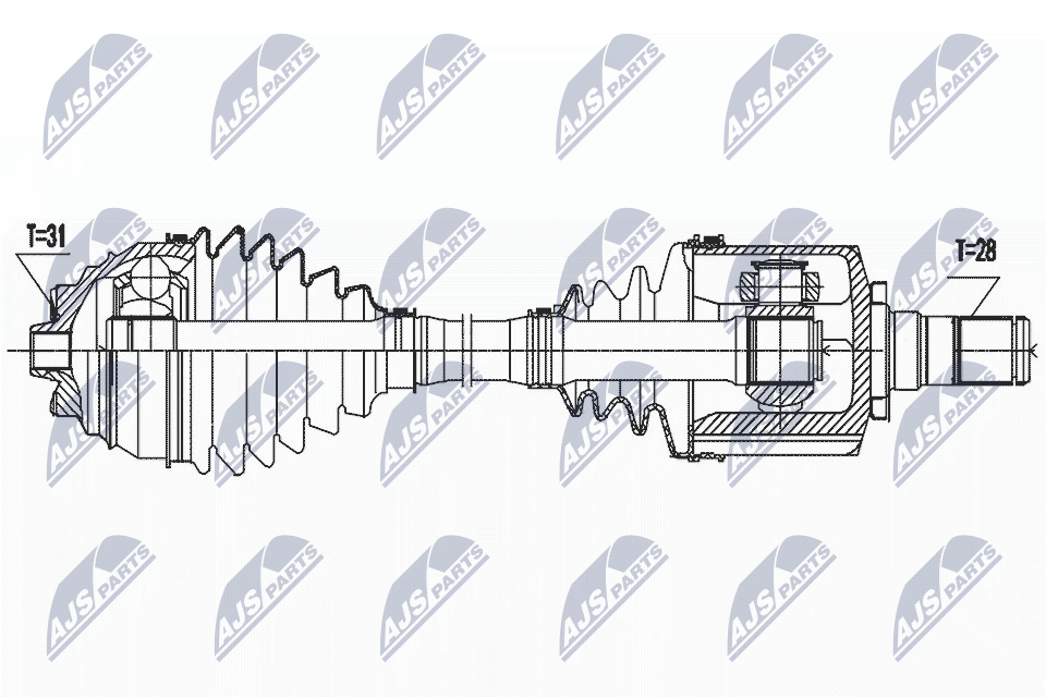 Drive Shaft - NPW-BM-186 NTY