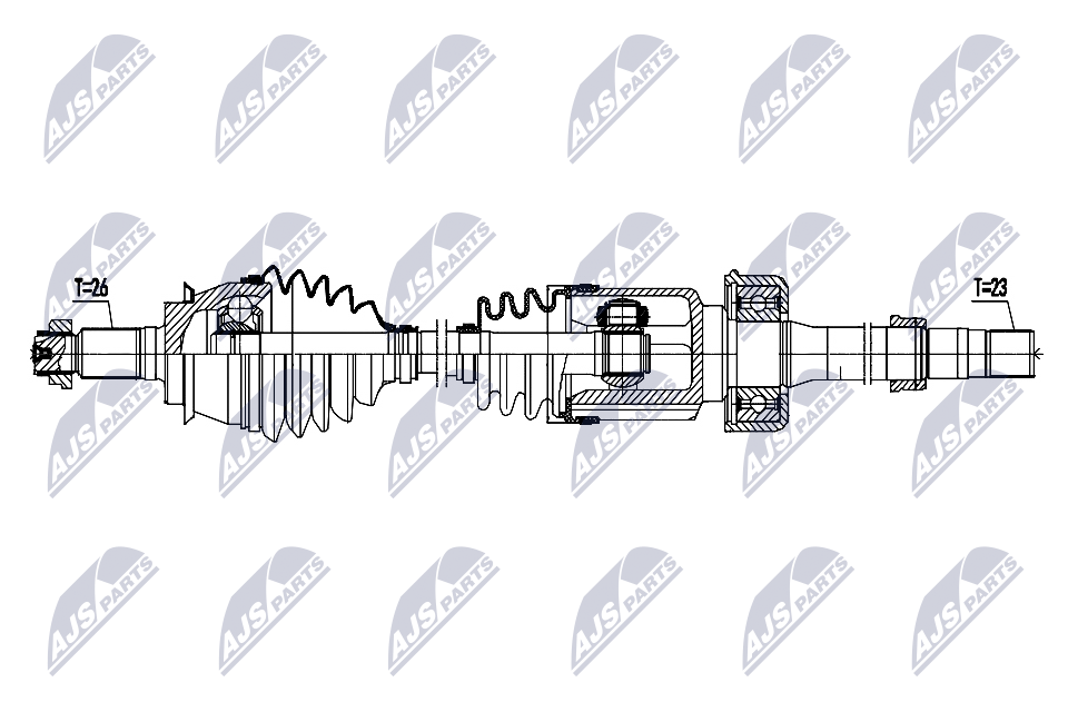 kardaninis velenas - NPW-BM-204 NTY