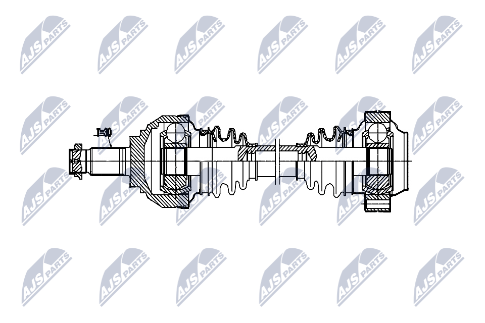 Albero motore/Semiasse - NPW-BM-222 NTY