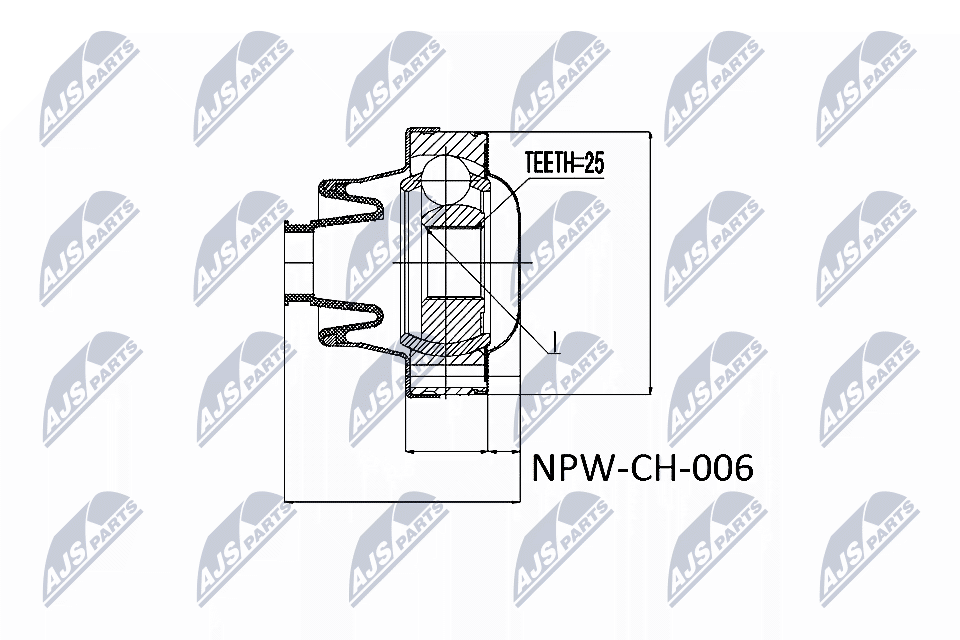 Joint, propshaft - NPW-CH-006 NTY