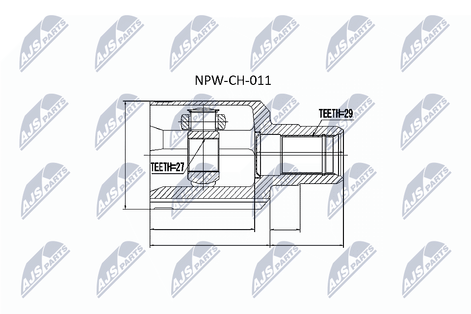 Gelenksatz, Antriebswelle - NPW-CH-011 NTY