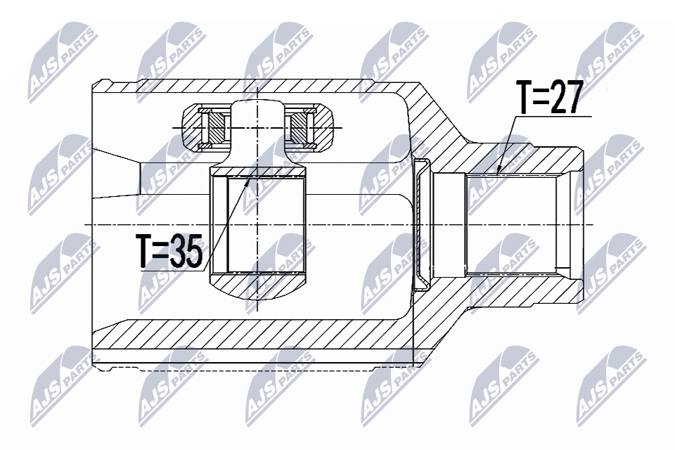 Kit giunti, Semiasse - NPW-CH-077 NTY