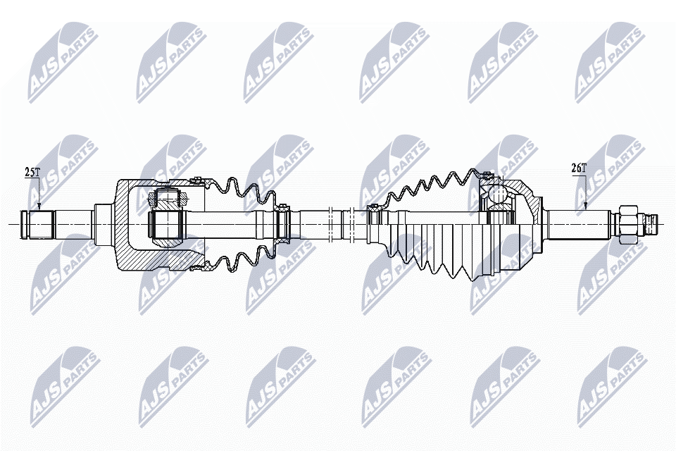 Albero motore/Semiasse - NPW-CH-104 NTY