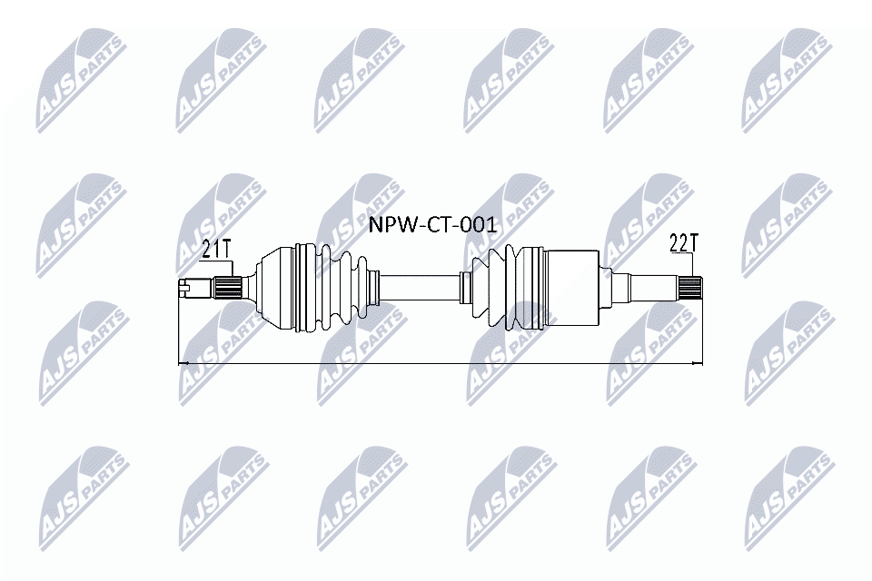 Albero motore/Semiasse - NPW-CT-001 NTY