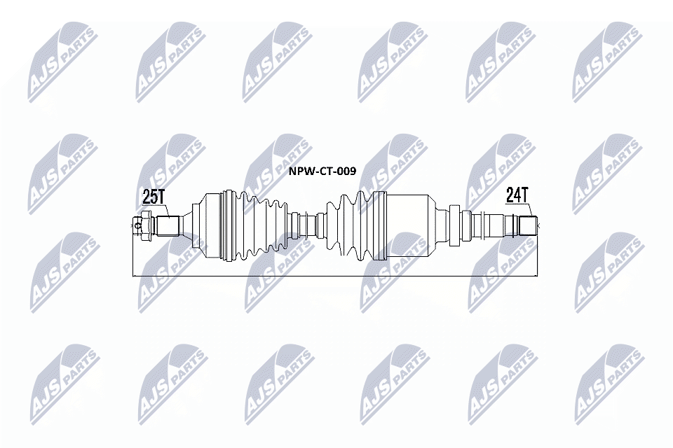 Albero motore/Semiasse - NPW-CT-009 NTY