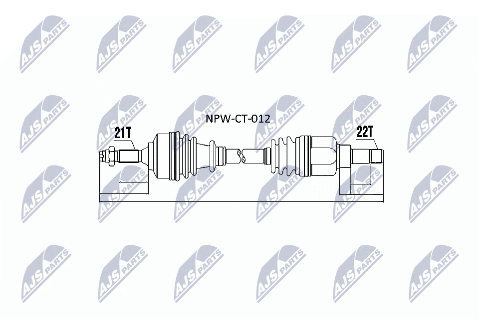 Albero motore/Semiasse - NPW-CT-012 NTY