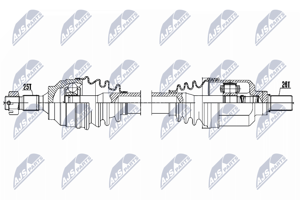 Albero motore/Semiasse - NPW-CT-053 NTY