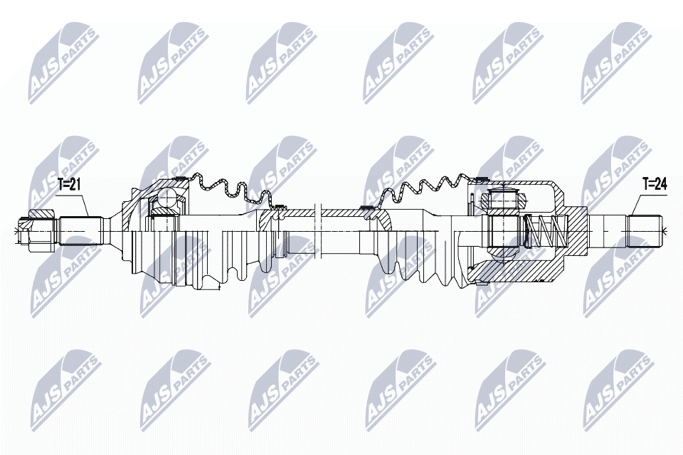 kardaninis velenas - NPW-CT-055 NTY