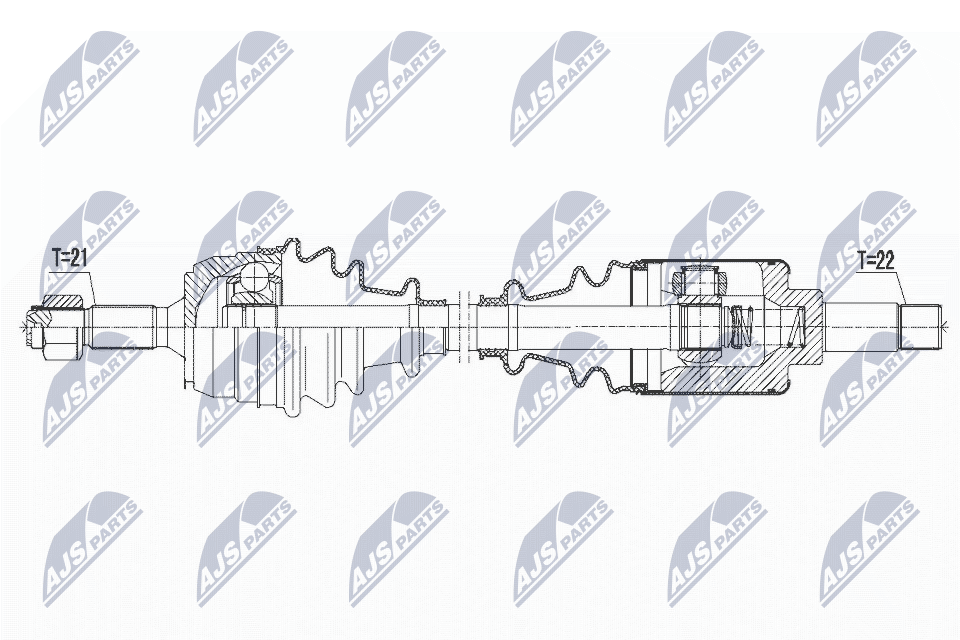 Albero motore/Semiasse - NPW-CT-065 NTY