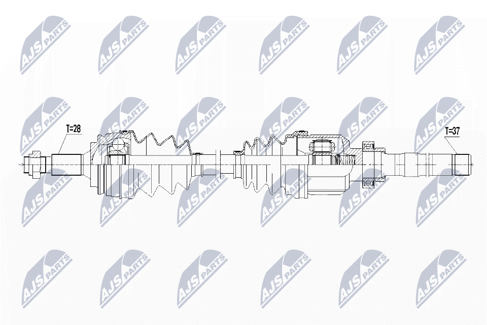 Albero motore/Semiasse - NPW-CT-073 NTY
