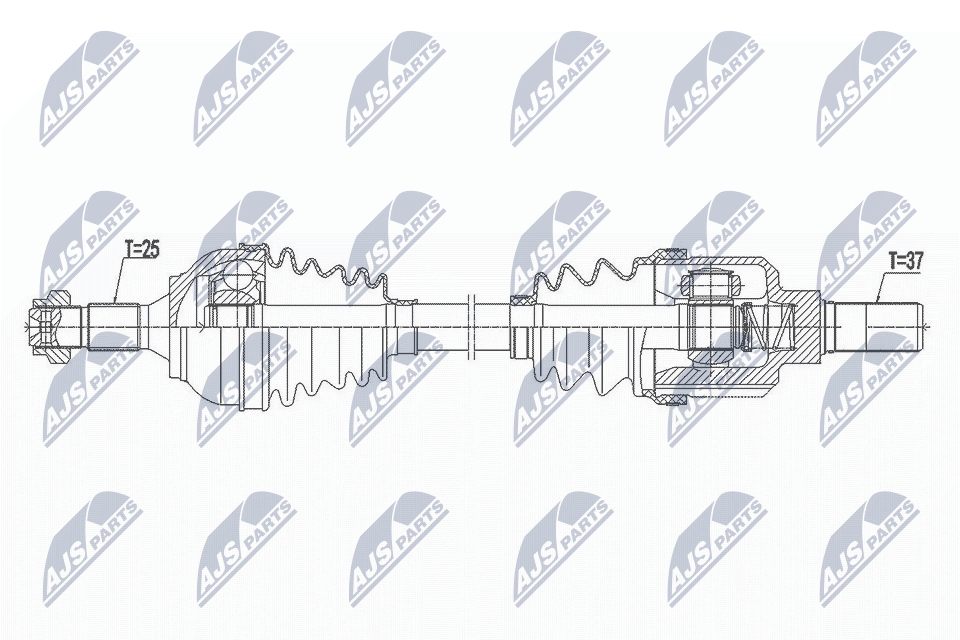 kardaninis velenas - NPW-CT-101 NTY