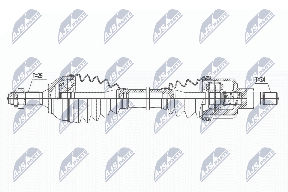 Приводной вал - NPW-CT-109 NTY