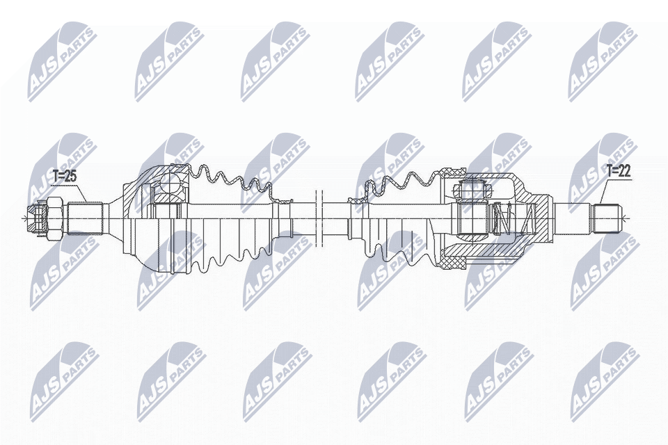 Albero motore/Semiasse - NPW-CT-115 NTY