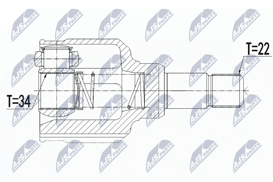 Joint Kit, drive shaft - NPW-CT-116 NTY