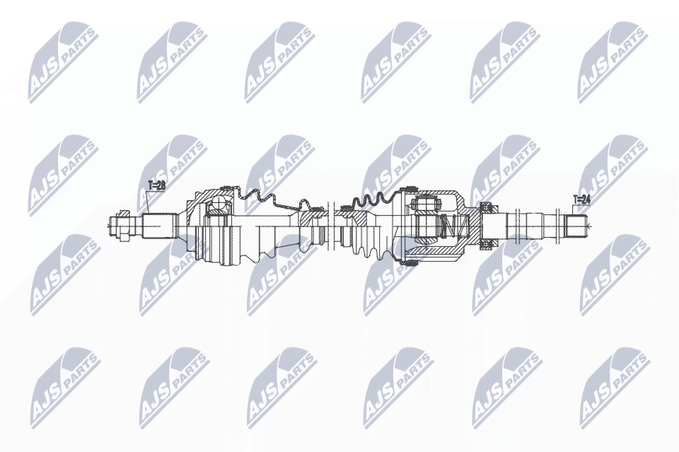 kardaninis velenas - NPW-CT-143 NTY