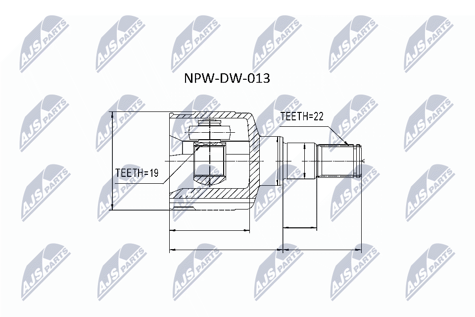 Joint Kit, drive shaft - NPW-DW-013 NTY
