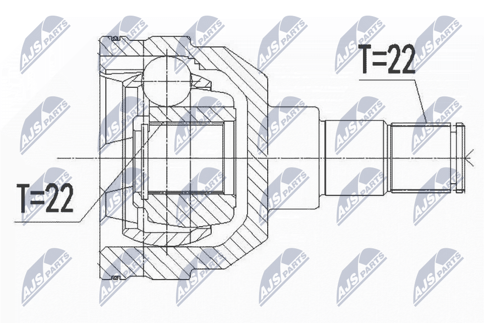 Gelenksatz, Antriebswelle - NPW-DW-044 NTY
