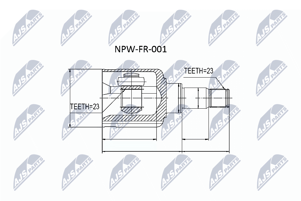 Joint Kit, drive shaft - NPW-FR-001 NTY