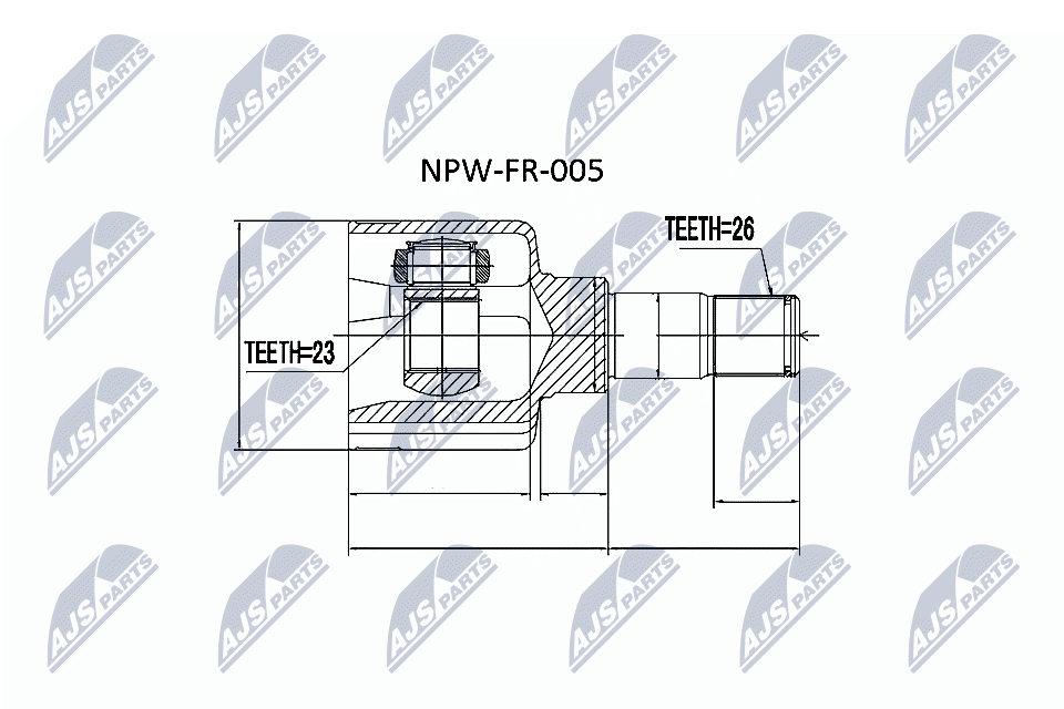 Joint Kit, drive shaft - NPW-FR-005 NTY