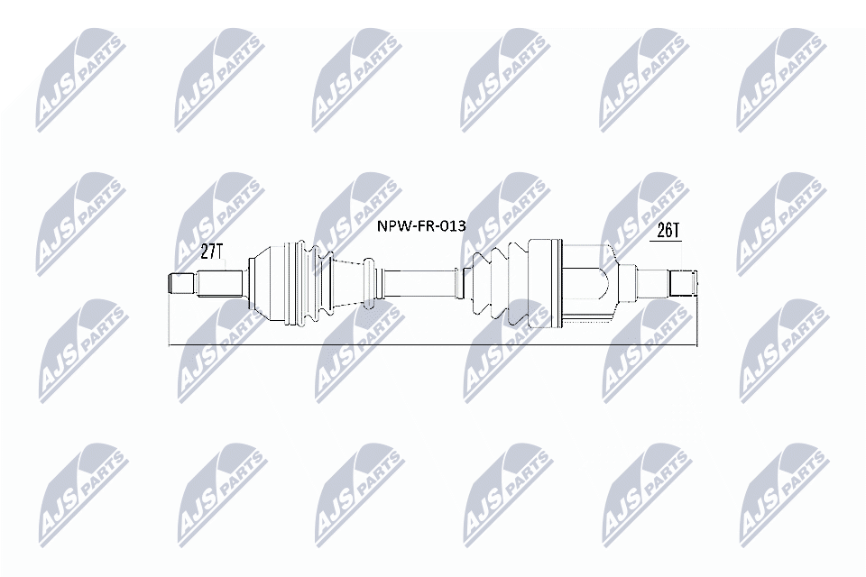 Albero motore/Semiasse - NPW-FR-013 NTY