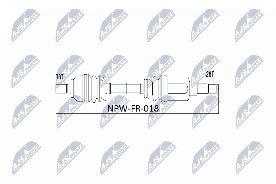 Drive Shaft - NPW-FR-018 NTY
