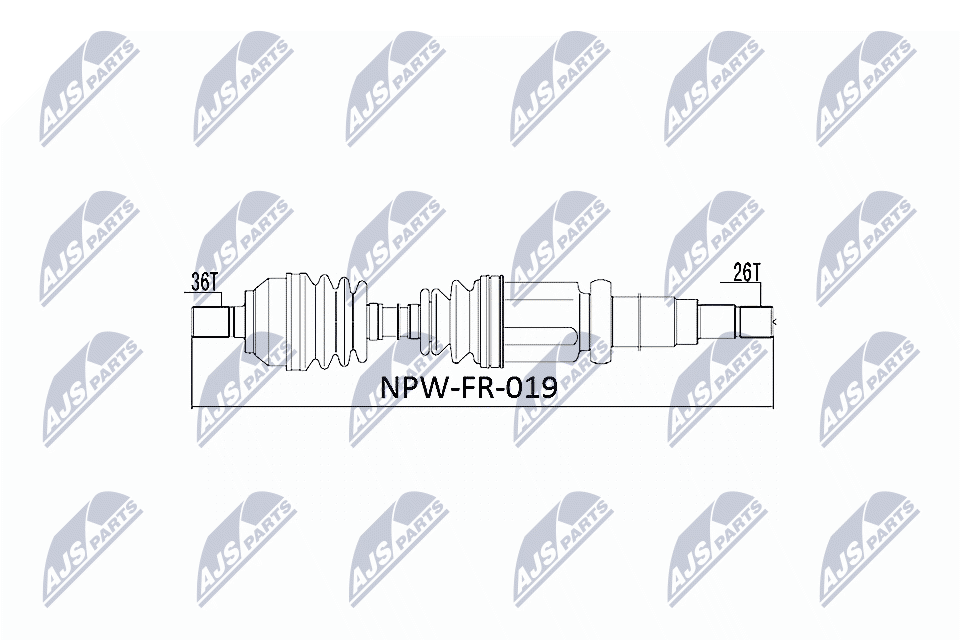 Drive Shaft - NPW-FR-019 NTY