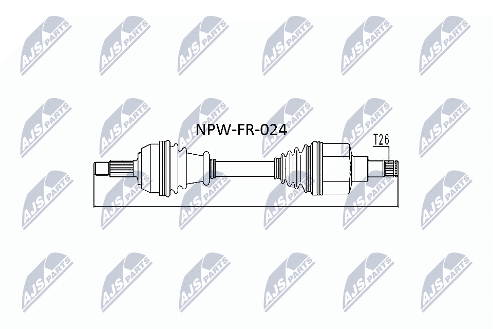 Drive Shaft - NPW-FR-024 NTY