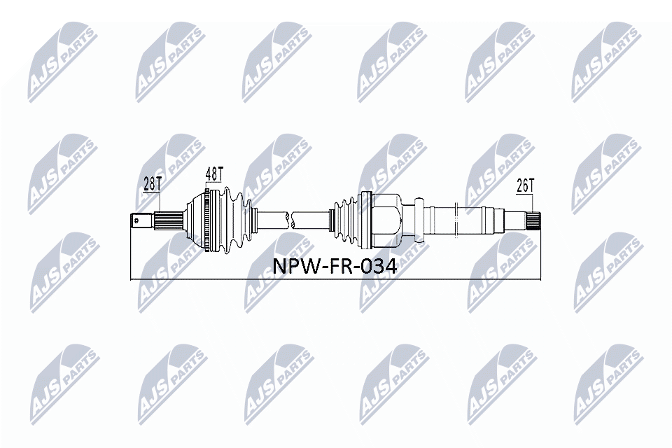Приводной вал - NPW-FR-034 NTY