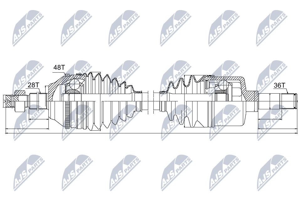 Drive Shaft - NPW-FR-042 NTY