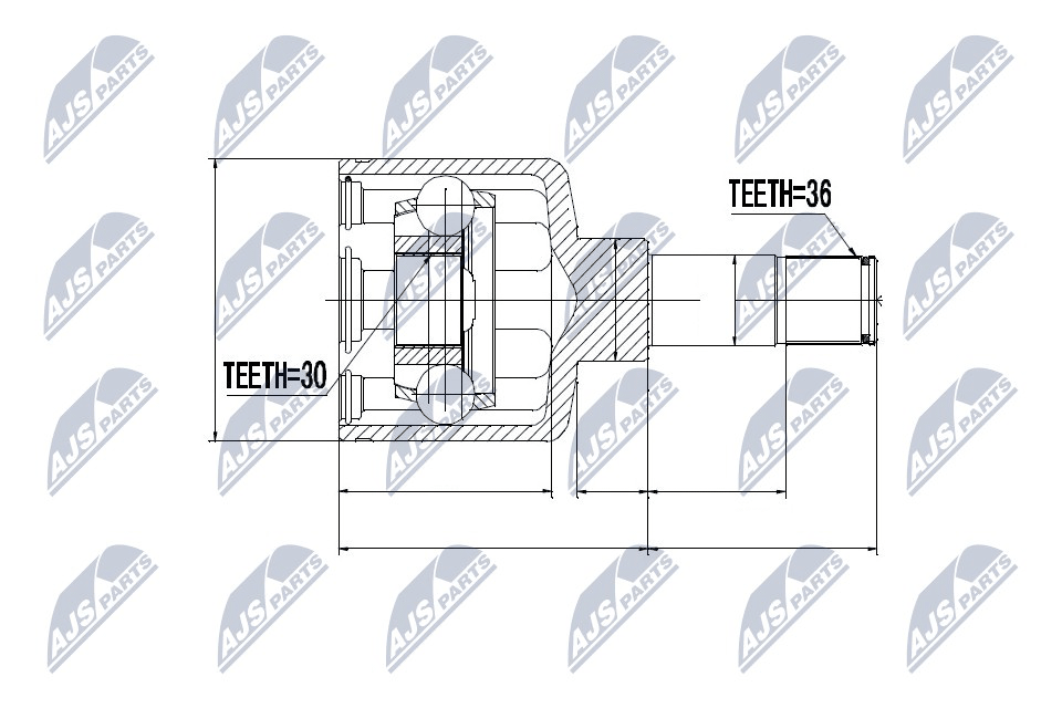 Joint Kit, drive shaft - NPW-FR-044 NTY