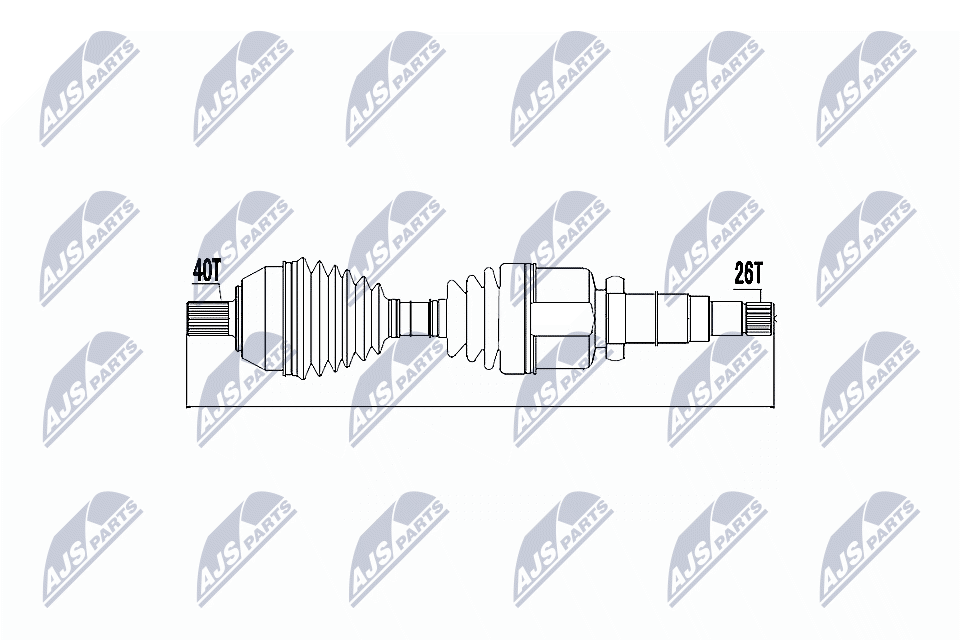 kardaninis velenas - NPW-FR-049 NTY