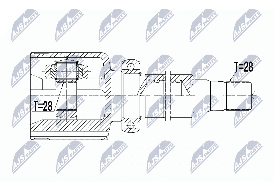 Gelenksatz, Antriebswelle - NPW-FR-069 NTY