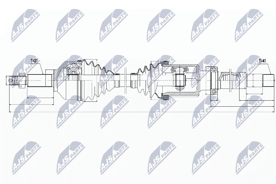 Drive Shaft - NPW-FR-076 NTY