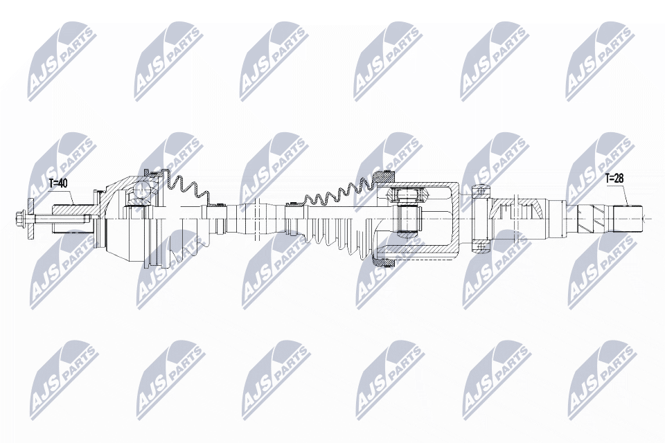 kardaninis velenas - NPW-FR-094 NTY