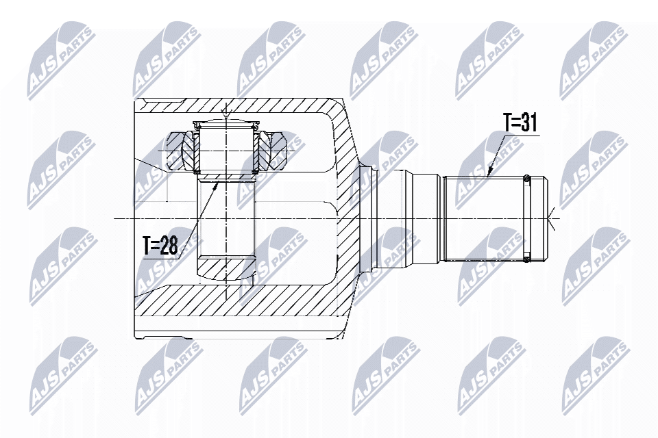 Joint Kit, drive shaft - NPW-FR-095 NTY