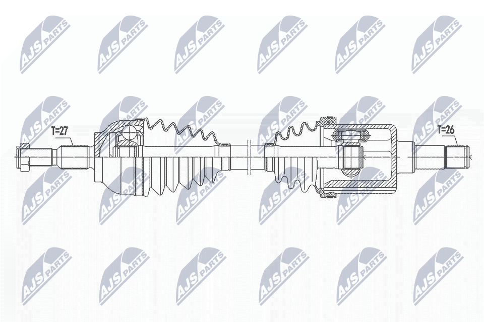 Albero motore/Semiasse - NPW-FR-101 NTY