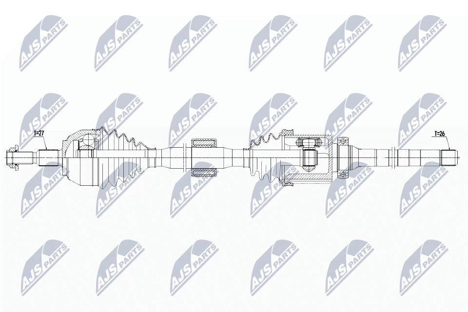 Albero motore/Semiasse - NPW-FR-107 NTY
