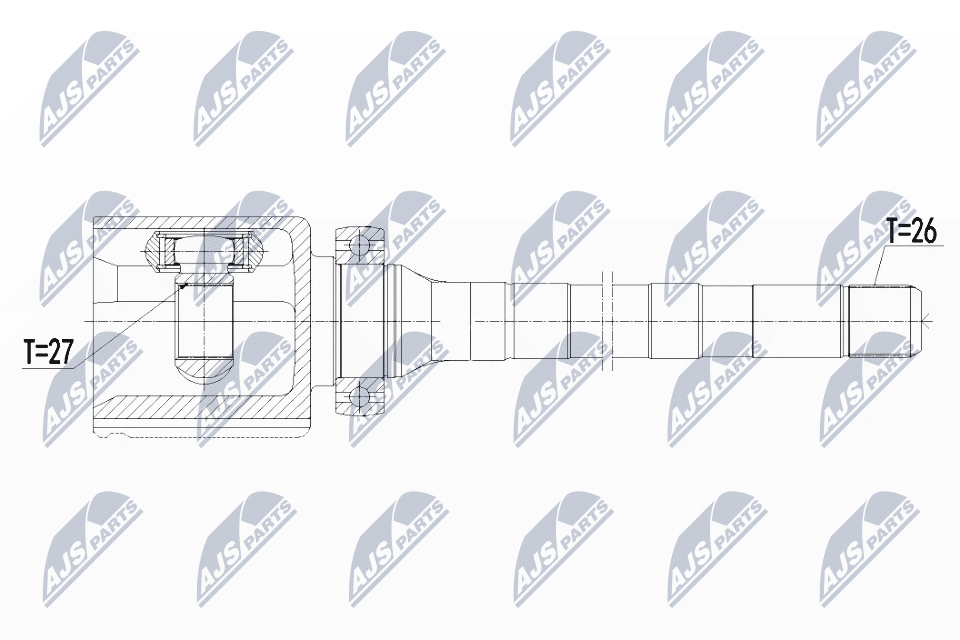 Gelenksatz, Antriebswelle - NPW-FR-108 NTY