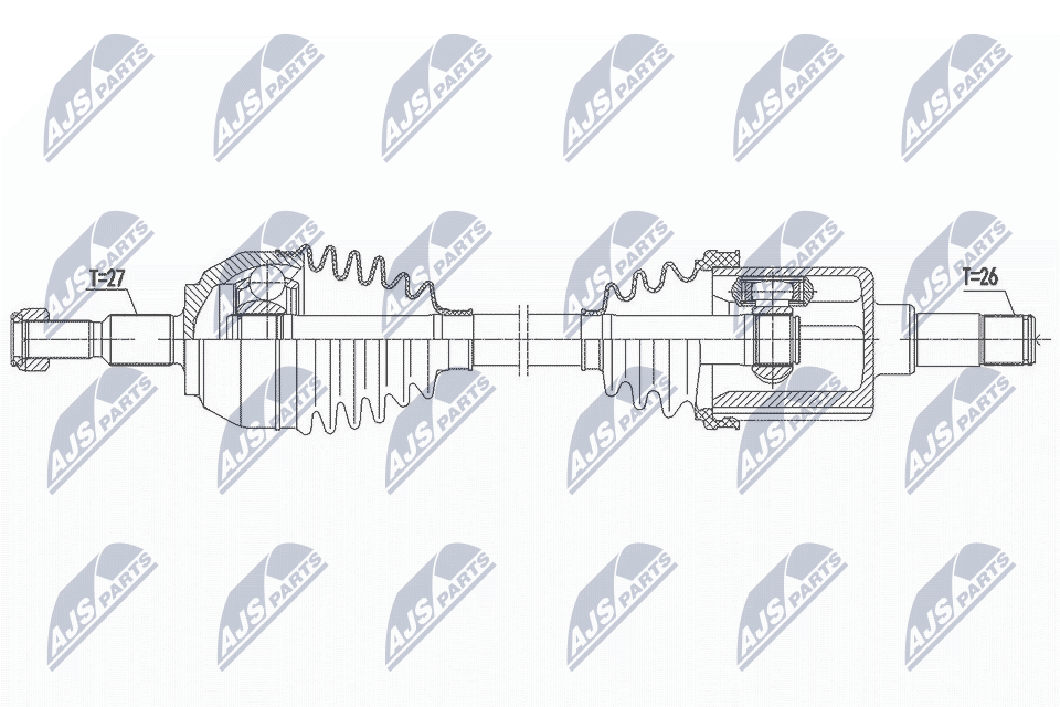kardaninis velenas - NPW-FR-117 NTY
