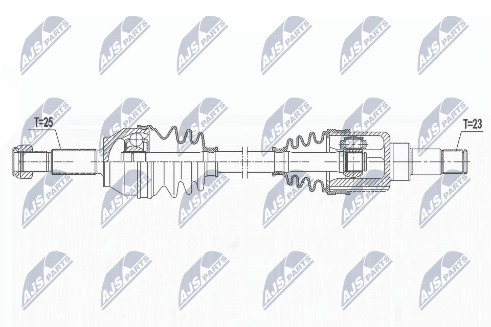 Albero motore/Semiasse - NPW-FR-119 NTY