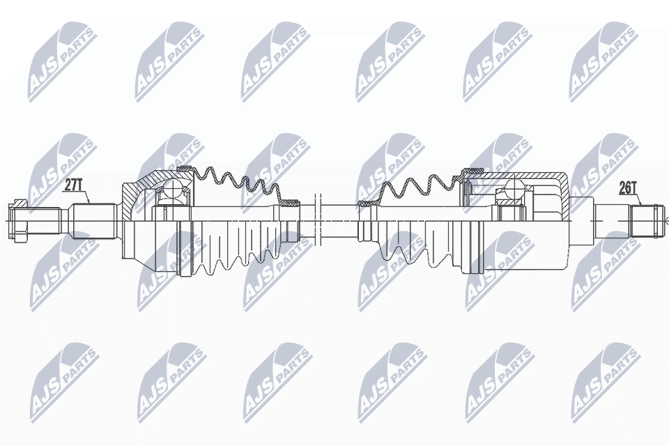 kardaninis velenas - NPW-FR-129 NTY
