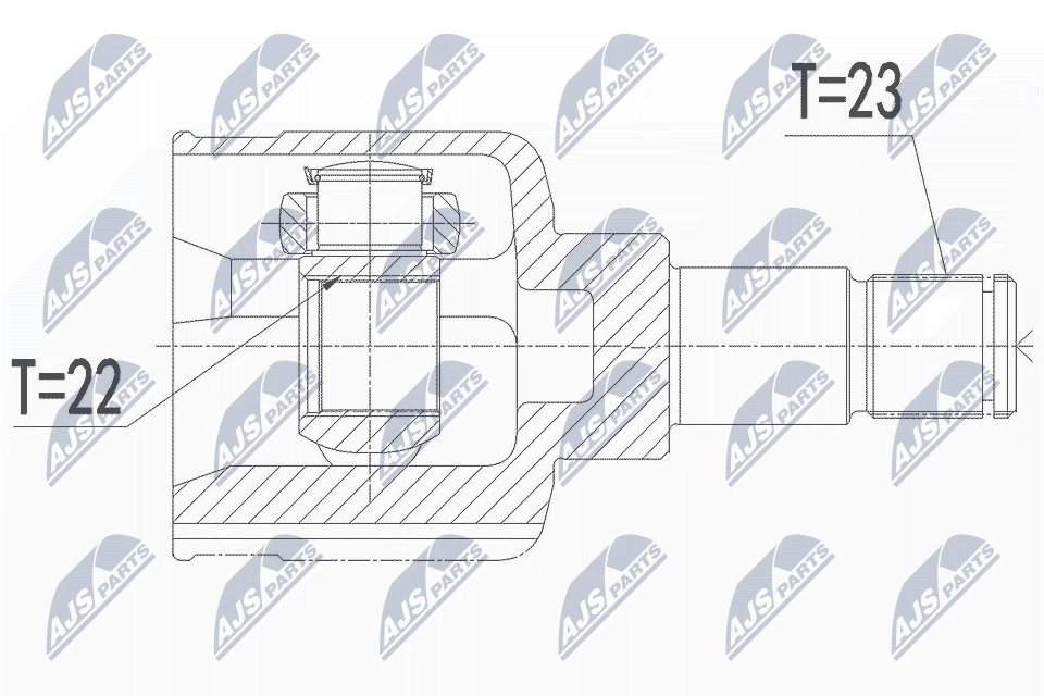 Gelenksatz, Antriebswelle - NPW-FR-144 NTY