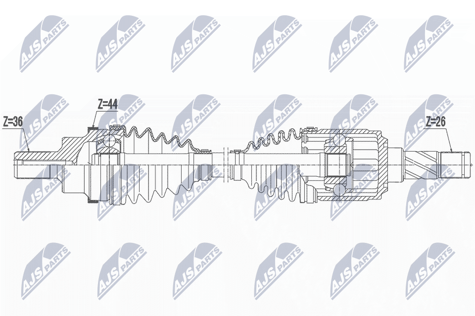 Drive Shaft - NPW-FR-159 NTY