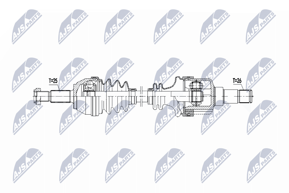 Drive Shaft - NPW-FR-165 NTY
