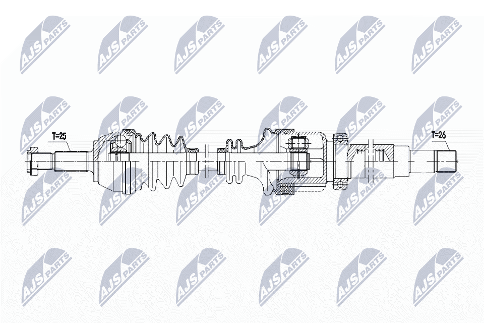 Drive Shaft - NPW-FR-166 NTY