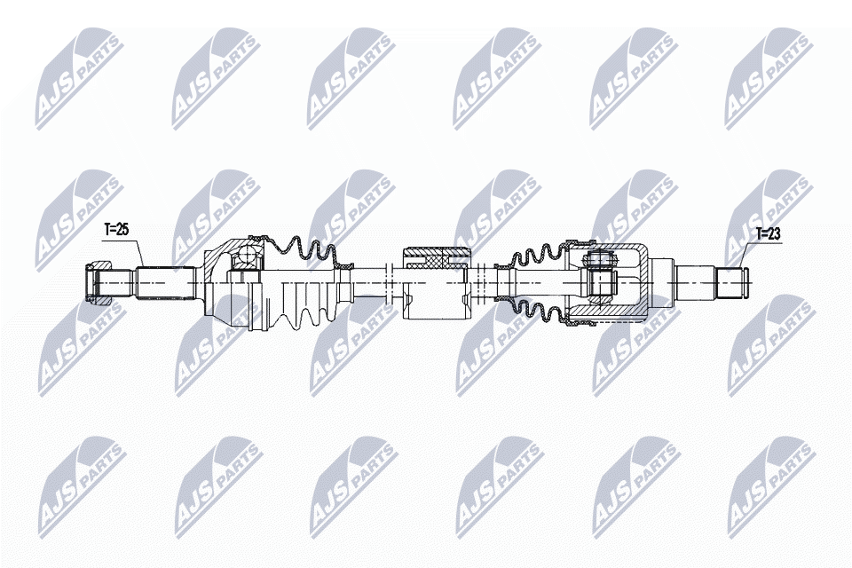 Albero motore/Semiasse - NPW-FR-171 NTY