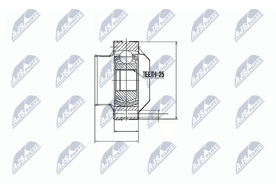 Kit giunti, Semiasse - NPW-FT-001 NTY