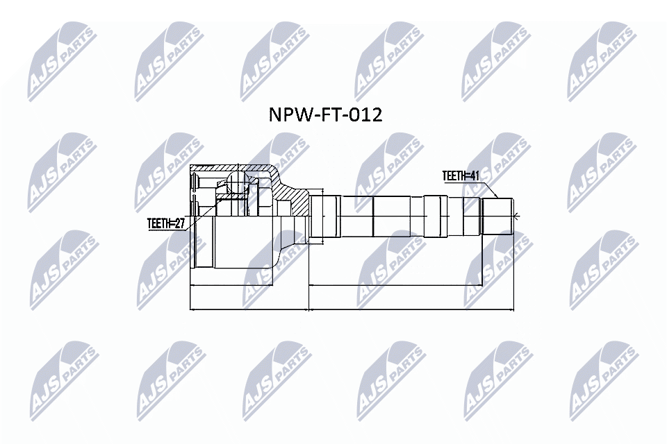 Kit giunti, Semiasse - NPW-FT-012 NTY