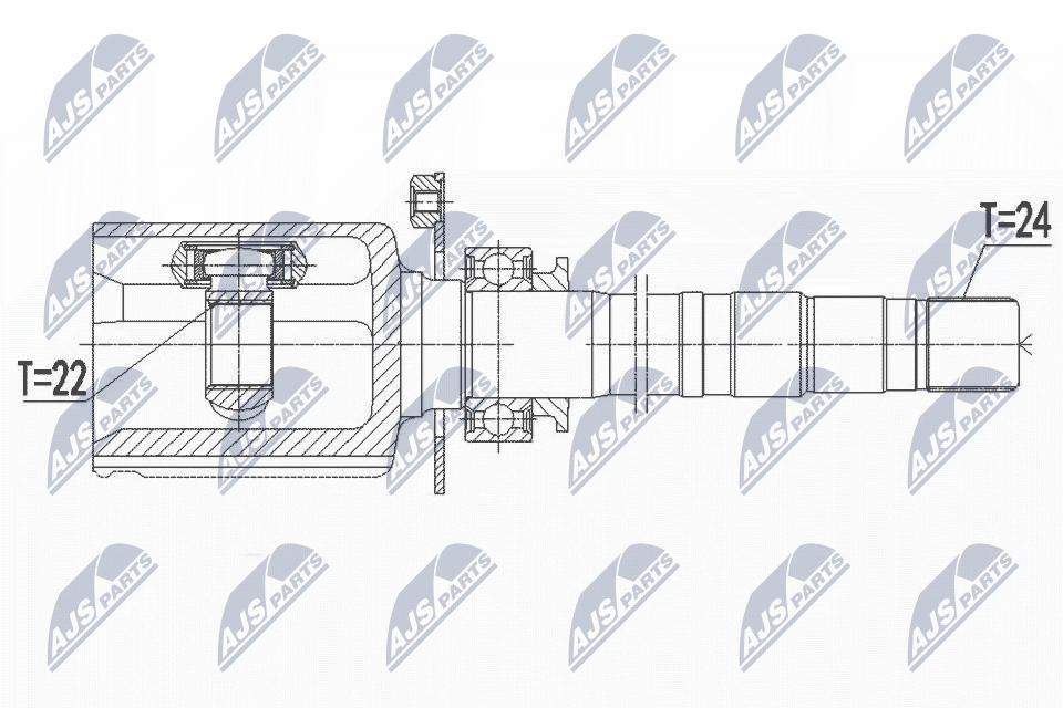 Gelenksatz, Antriebswelle - NPW-FT-042 NTY